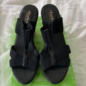 Charles by Charles David black wedge sandal